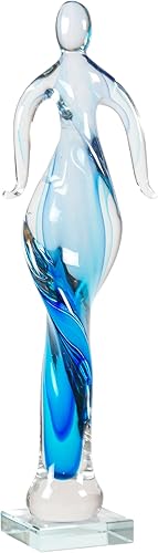 Dale Tiffany Figura artĂstica de cristal de 17 pulgadas de alto, hecha a mano, estilo Murano, para decoraciĂłn del hogar, sala de estar, dormitorio, Dale Tiffany Figura artĂstica de cristal de 17 pulgadas de alto, hecha a mano, estilo Murano, para decoraciĂłn del hogar, sala de estar, dormitorio,