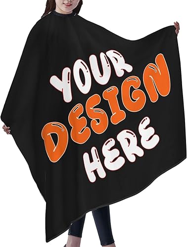 Capa de peluquería personalizada para añadir tu foto, texto personalizado, capas de corte de pelo, kit de corte de pelo, delantal de peluquería para