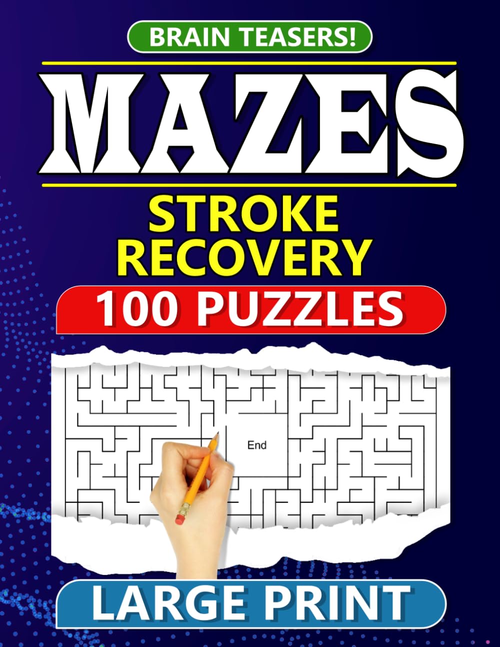 Brain Teasers! Stroke Recovery Mazes 100 Puzzles Large Print (Brain Teasers! Stroke recovery series)