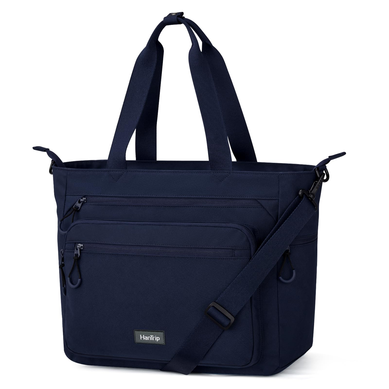 Travel Tote Bags for Women Extra Large Canvas Laptop Tote Bag with Zipper Pockets Luggage Sleeve