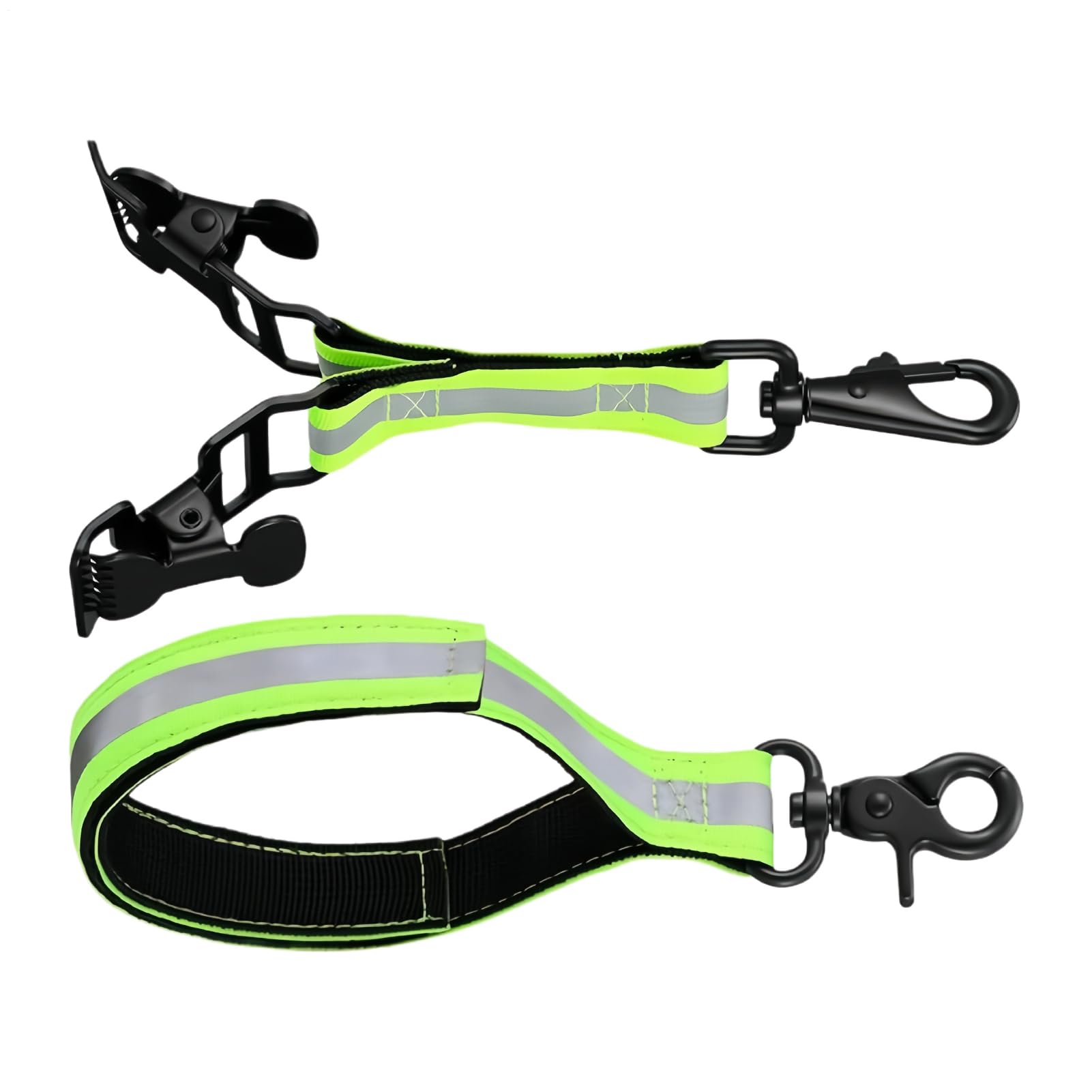 Sangle à gants – Ceinture de rangement en 2 parties avec garniture réfléchissante et crochet rotatif | Ceinture de gants de sécurité pour pompiers, sauveteurs et aides d'urgence pour soutenir la