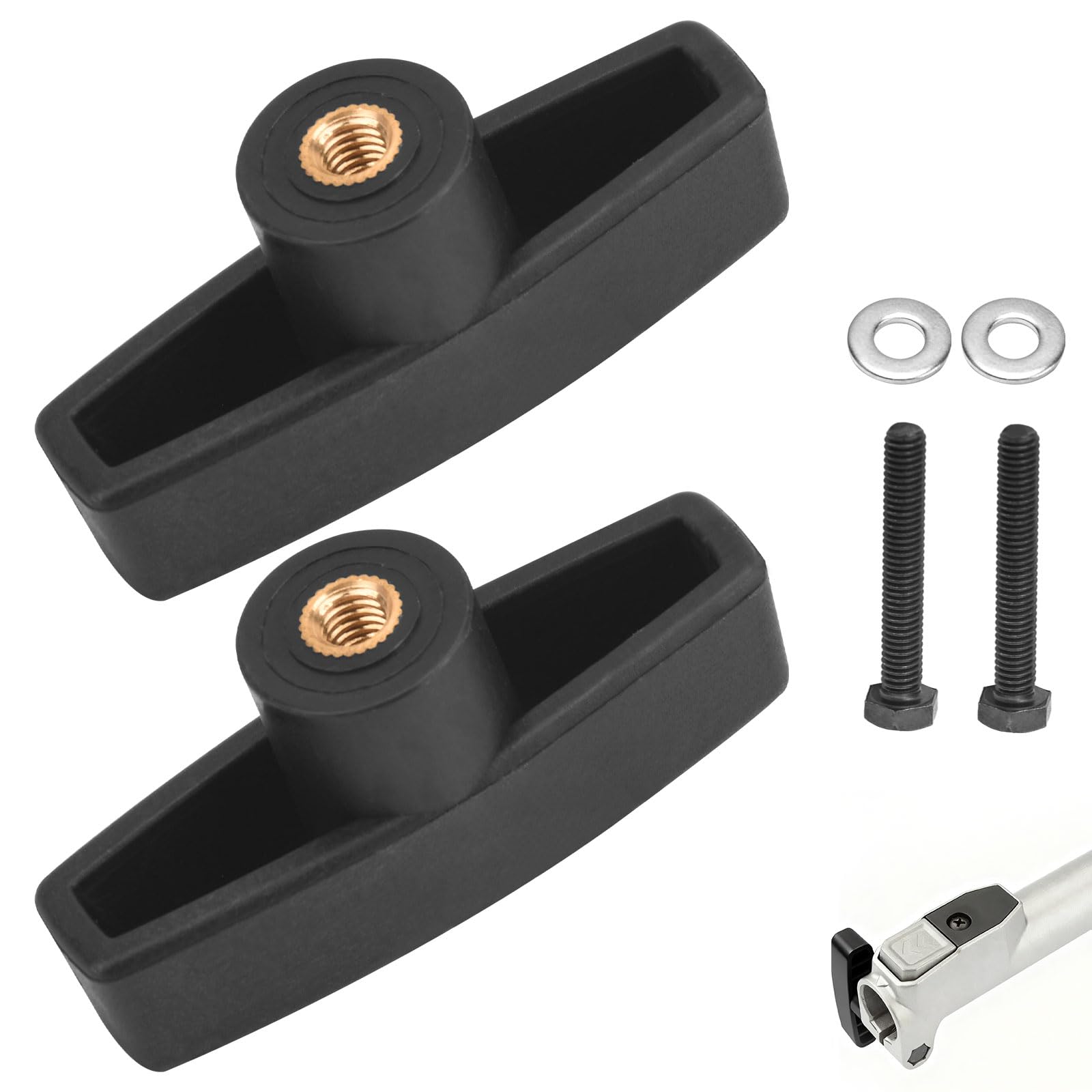 2 Pack 2829569001 Knob Wing Nut Assembly Black Compatible with EGO Power+ PH1400 Multi Tool Power Head and PS1000 10" Pole Saw