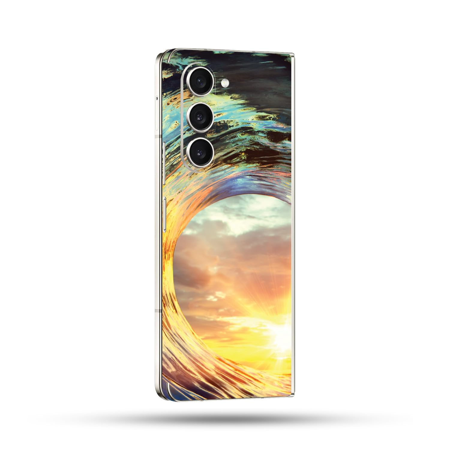 MightySkins Skin Compatible with Samsung Galaxy Z Fold 5 Full Wrap - in The Tube | Protective, Durable, and Unique Vinyl Decal wrap Cover | Easy to Apply, Remove, and Change Styles | Made in The USA