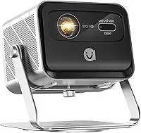 VEVSHAO Portátil Projetor V80 DLP 4K 3D Nativo 1080p Full HD, Foco Automático TOF, Android 11.0, 2200 ANSI, Adequado para Home Theater/Negócios/Jogos/Powerpoint
