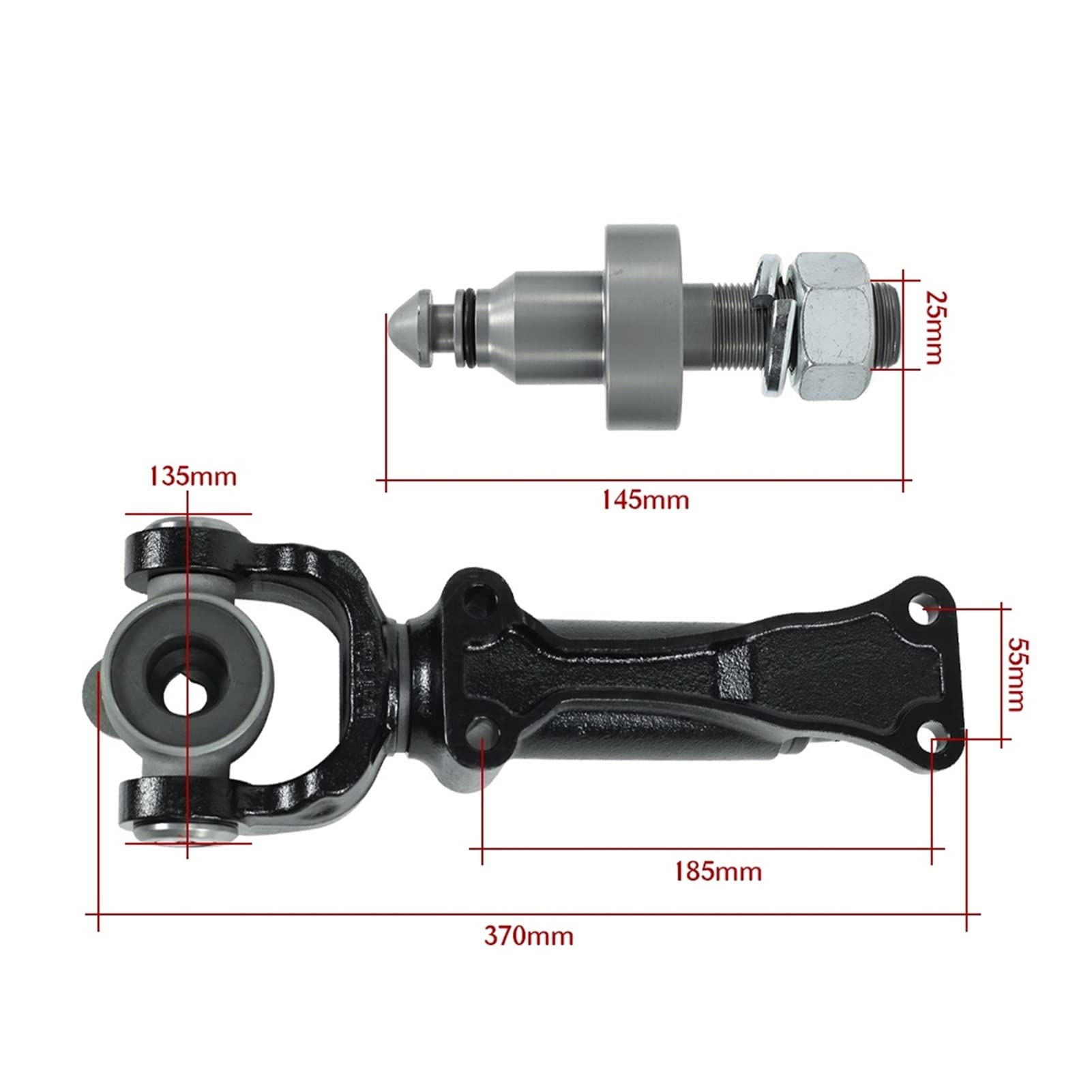 Zaczep do przyczepy, Off Road 3.5 Ton Trailer Hitch Obrotowy sprzęgło do karawan Atv. Komponenty akcesoriów Camper.