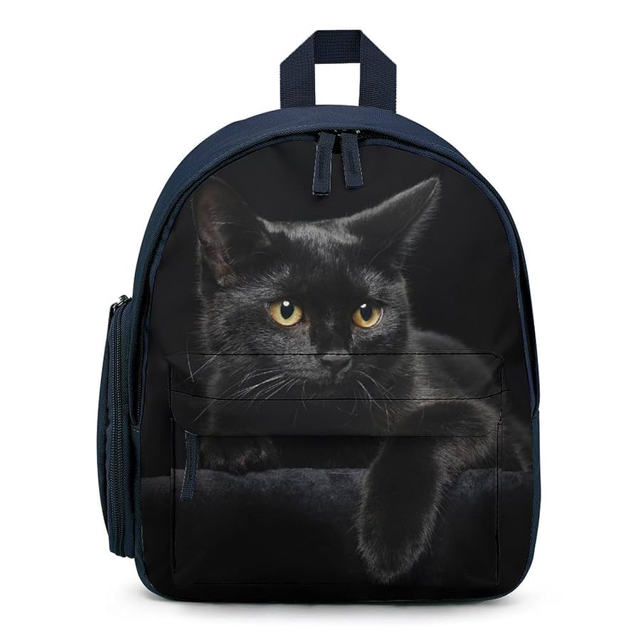 RIP 猫イラスト 黒リュック RIP 猫イラスト 黒リュック RIPNDIP (リップンディップ