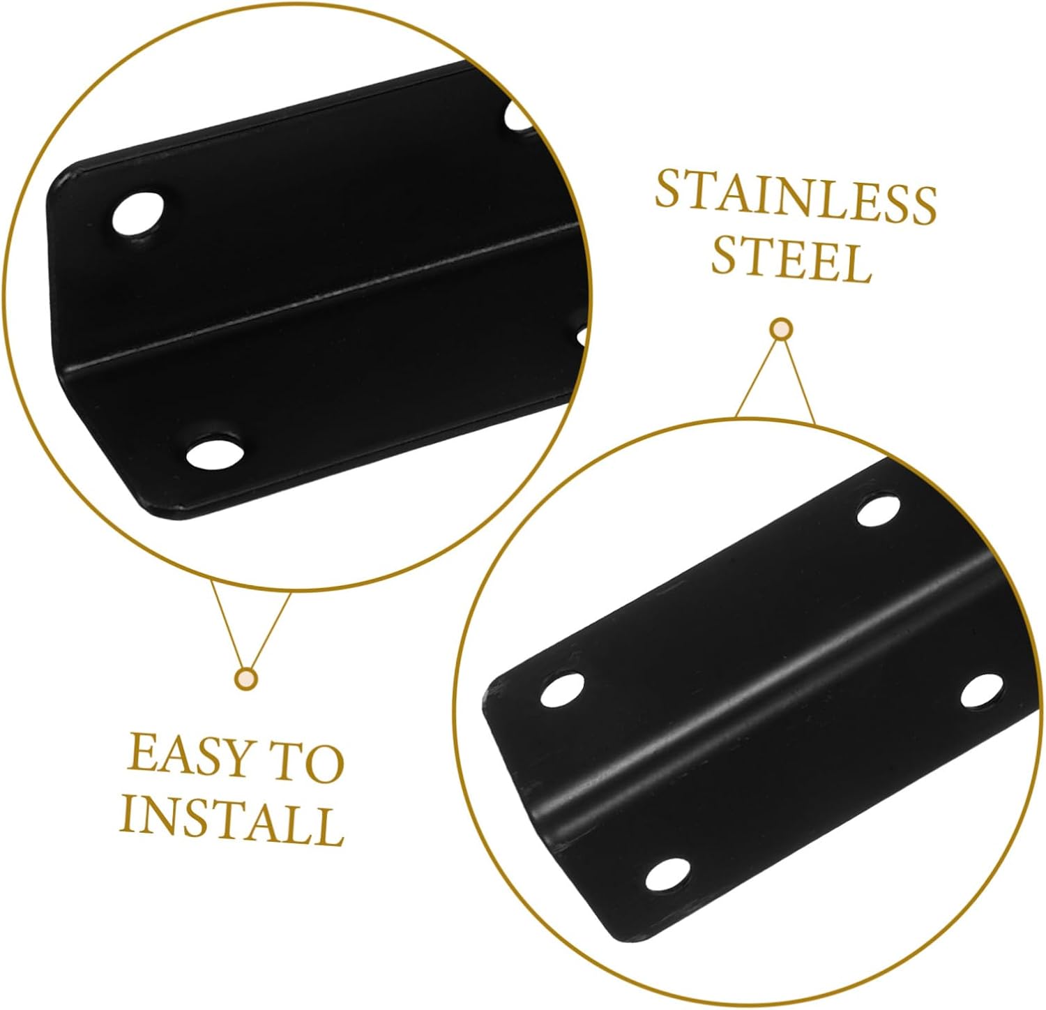 Angoily 4 Pack Metal Shelf Brackets L-Shape Right Angle Brackets for Shelves Outdoor Industrial Cabinet Pegs 90 Degree for Furniture