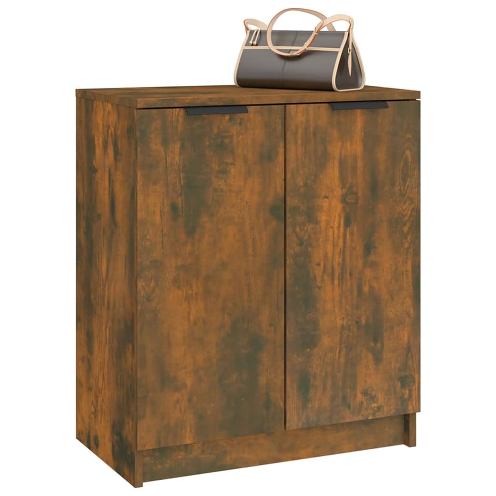 Homgoday Scarpiera Rovere Fumo 59x35x70 cm in Legno Multistrato, Scaffale Portascarpe Organizzatore per Scarpe Stoccaggio Salva Spazio per Corridoio