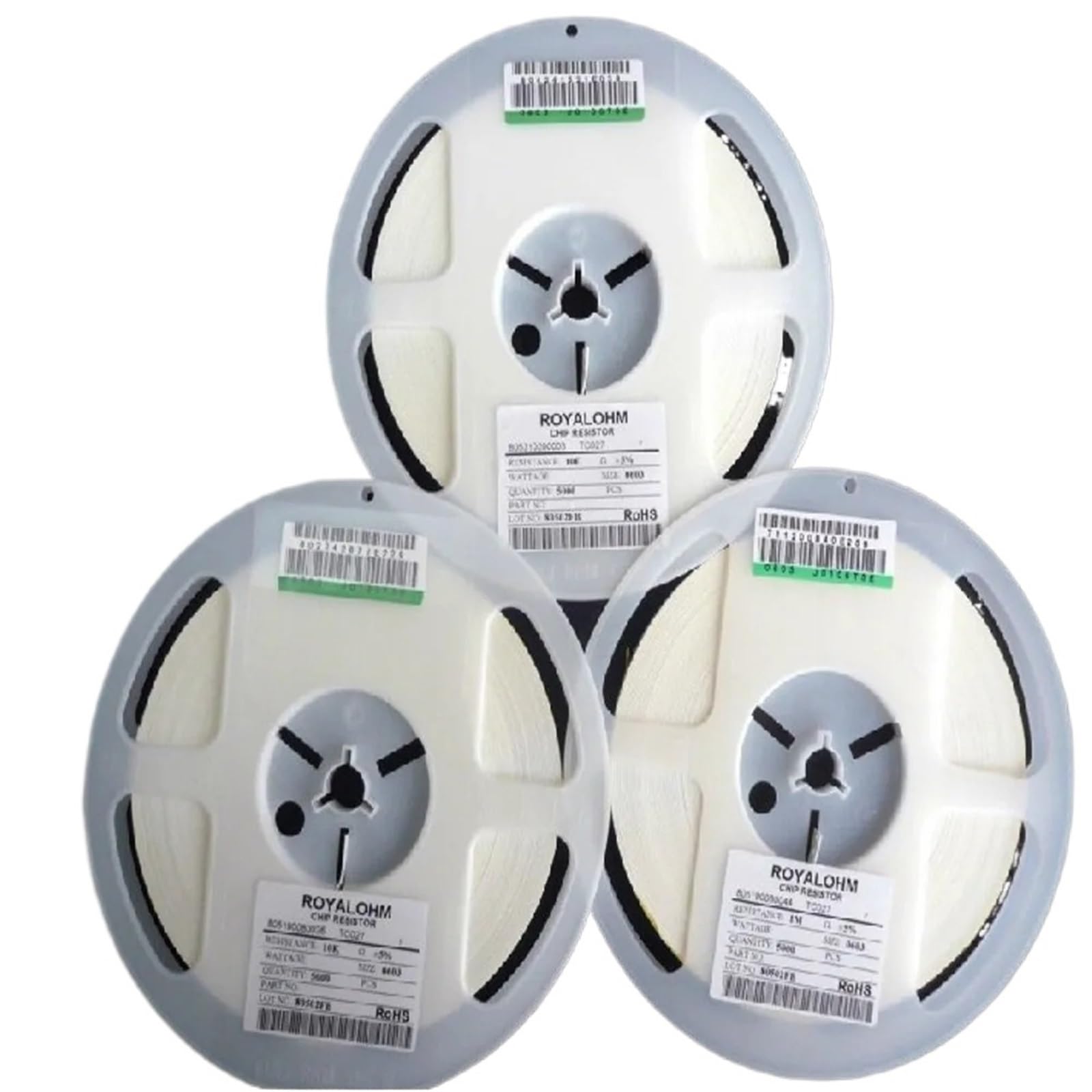 COKYIS Kit resistore SMD da 5000 Pezzi 0603 5% 0R-10M 0R 1K 4.7K 4K7 10K 100K 1 10 100 220 330 Ohm 0R 1R 10R 100R 220R 330R Kit resistore(620R)