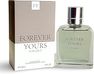 FOREVER YOURS for Men Eau de Parfum Spray, 3.4 Fl Oz, Notes: Ginger,Patchouli, Cedar Wood