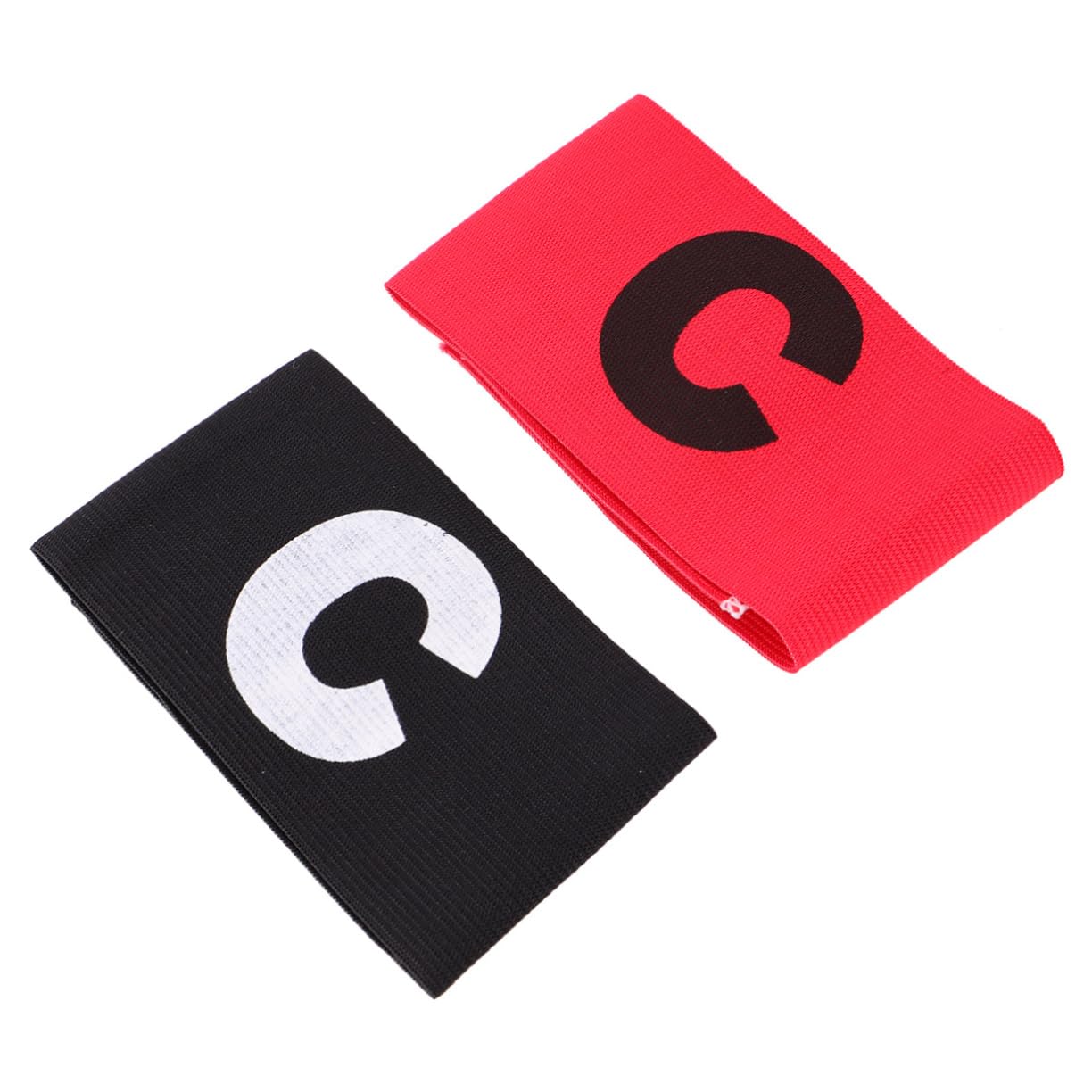 INOOMP Pz Distintivo Del Capitano Calcio Da Capitano Di Basket Bracciali Da Calcio Banda Di Capitani Sportivi Da Capitano Nera Elasticità Bambino Braccialetto