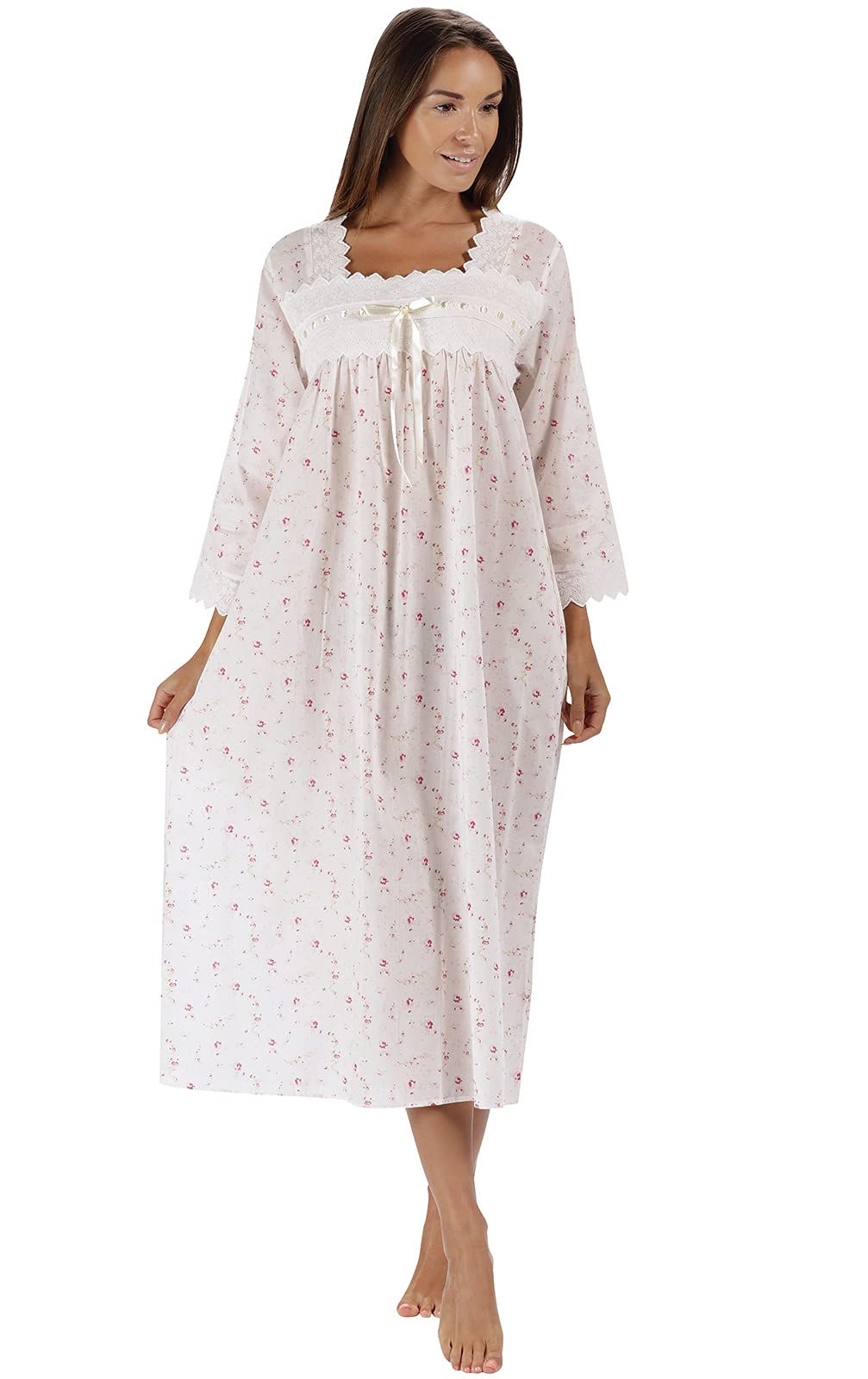 The 1 for U Womens Nightgowns Cotton - Women's Nightgowns & Sleepshirts, Laura 100% Cotton Gown