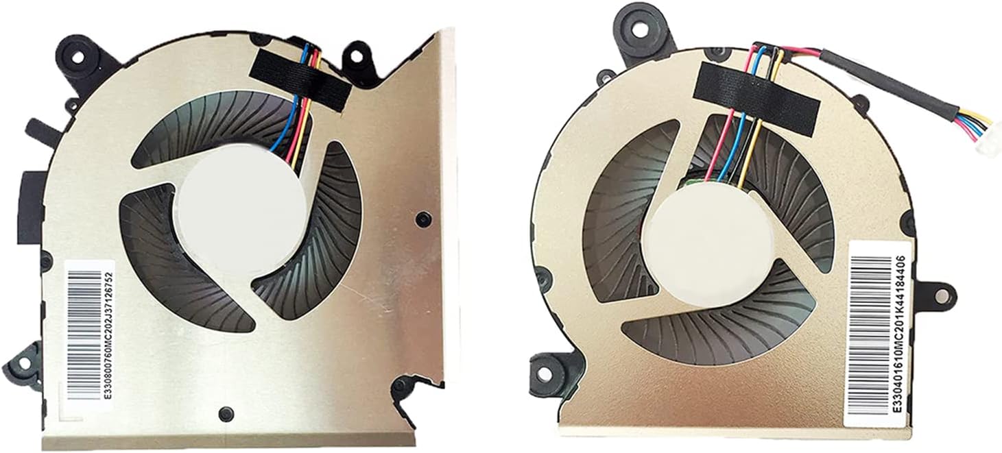 New Replacement CPU and GPU Cooling Fan for MSI GF63 GF65 Thin MS-16R1 MS-16R2 MS-16R3 MS-16R5 WF65 Series PABD08008SH PAAD06015SL (Left + Right Side Fans)
