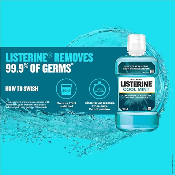 listerine cool mint mouthwash 500 ml