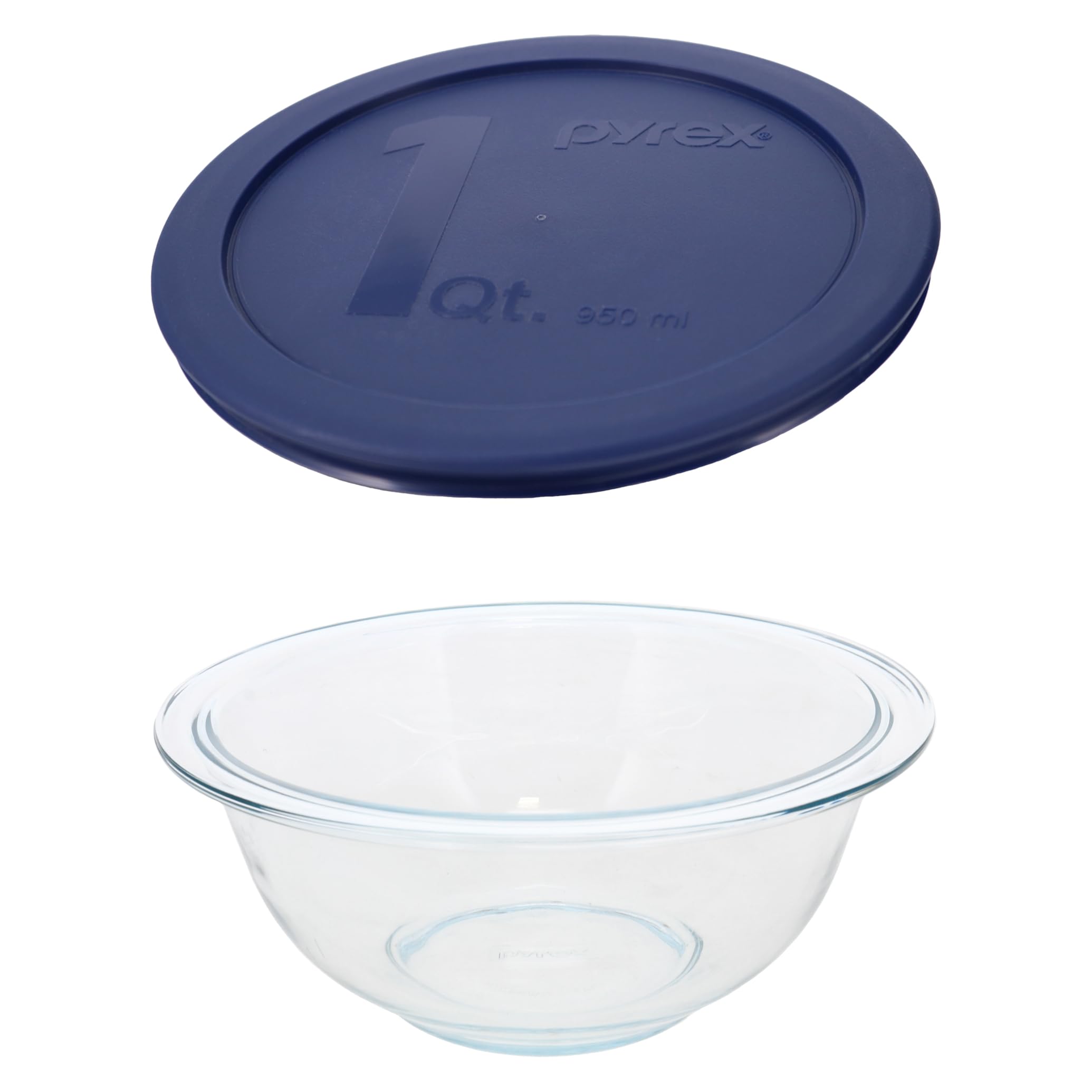 食器 GLASS Amazon.com: Pyrex 322 1qt Glass Mixing Bowl and 322-PC Blue Food
