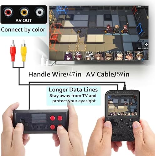 Miniatura 3 de Consolas de juegos portátiles de 3 pulgadas 400 en 1 consola de videojuegos retro 8 bits Jugadores de juegos de mano Gamepads para niños regalo