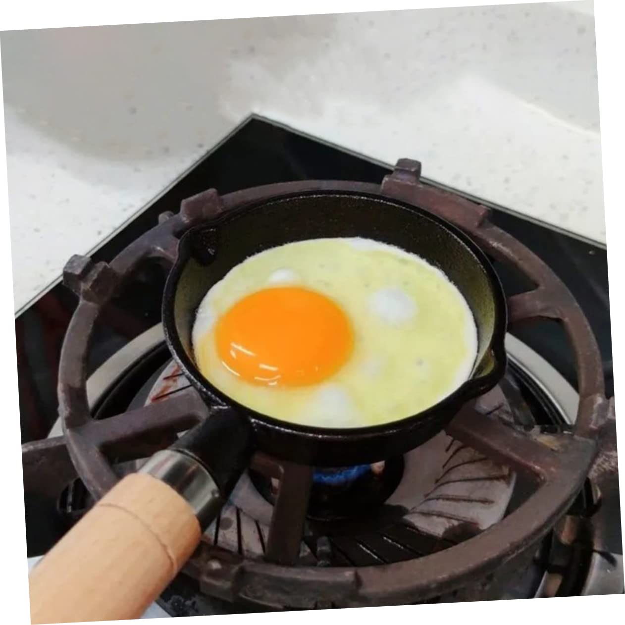 Alipis Poêle à Omelette En Acier Inoxydable Poele Antiadhesive Poêle