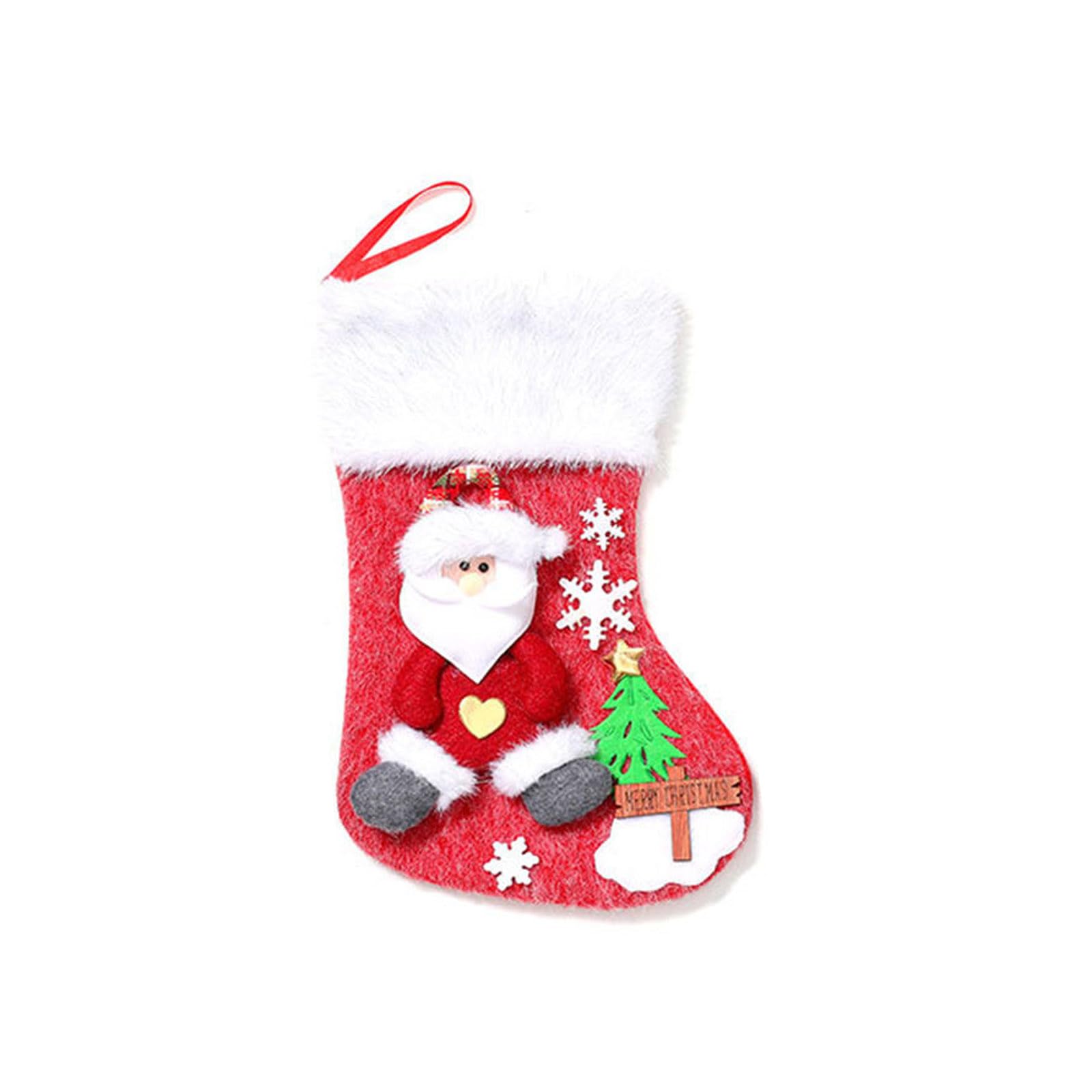 Buxuaaaa A Buxuaaa Lovely Christmas Hanging Socks Bag For Fireplaces Door, Holiday School Tree Decoration Christmas Hanging Socks