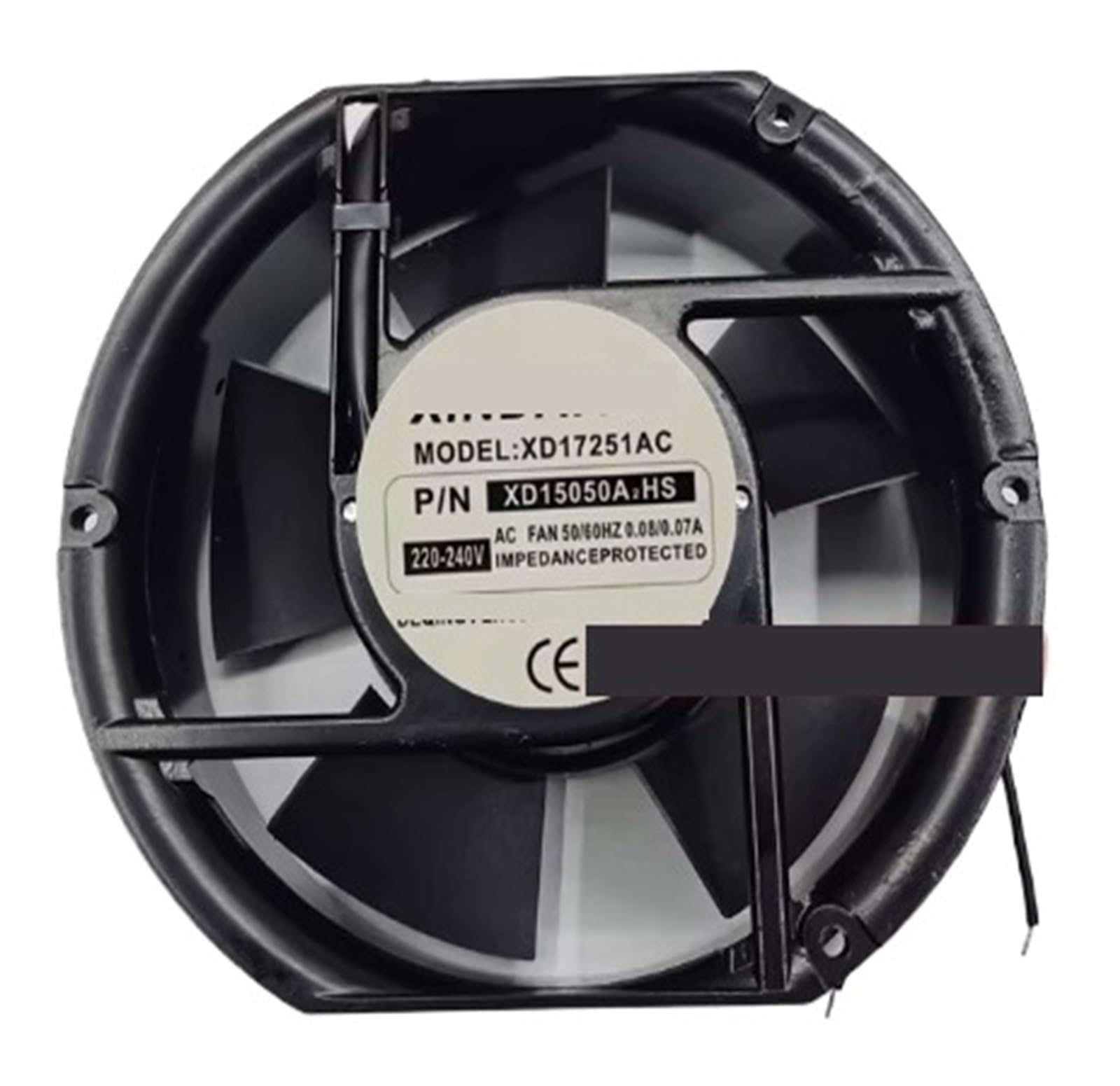 ZBWZXBDJ Fan XD15050A2HS AC 220V 17cm 17251 2 Wire