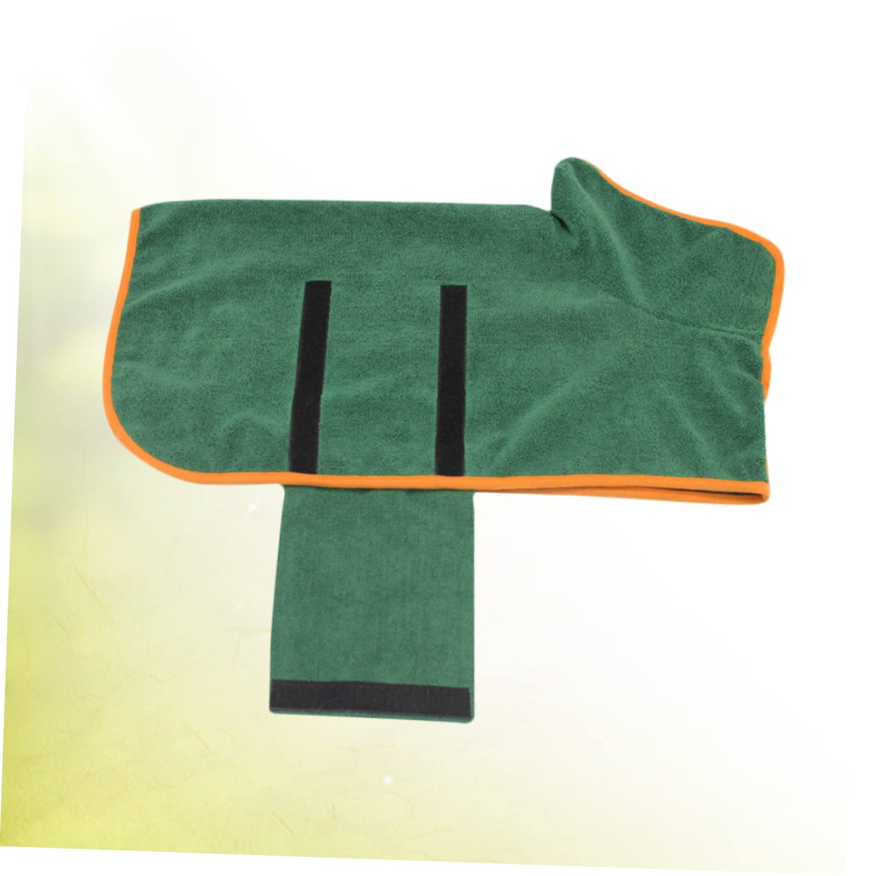 Peignoir pour Chien et Chat Absorbant Vert en Polyester Après Bain