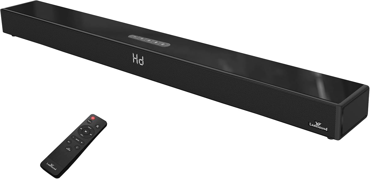 36 Inch 2.1 Sound Bar for TV with Dual Built-in Subwoofers | 140W all-in-one soundbar with dual built-in subwoofers, 4 EQ modes, HDMI ARC, Optical, AUX, USB & Bluetooth 5.0.
