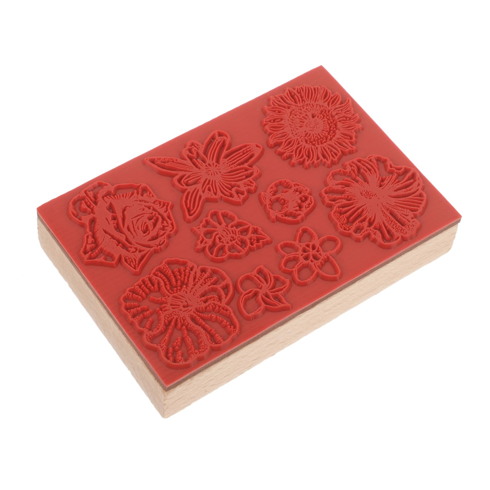 5pezzi Timbratura Decorativa Legno per Crafting di Timbri Multi-Funzione per Diario e Progetti Creativi Design Variabile e Portatile per Amici