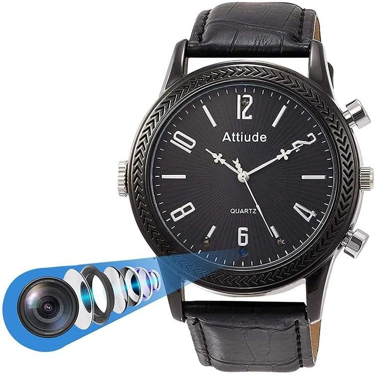 FREDI HD PLUS Spy 4k Wrist Watch Camera Full HD 1080p Video and Audio Indoor Outdoor Recorder Upto 3 Hours Recording Time with 32GB Card Inbuilt