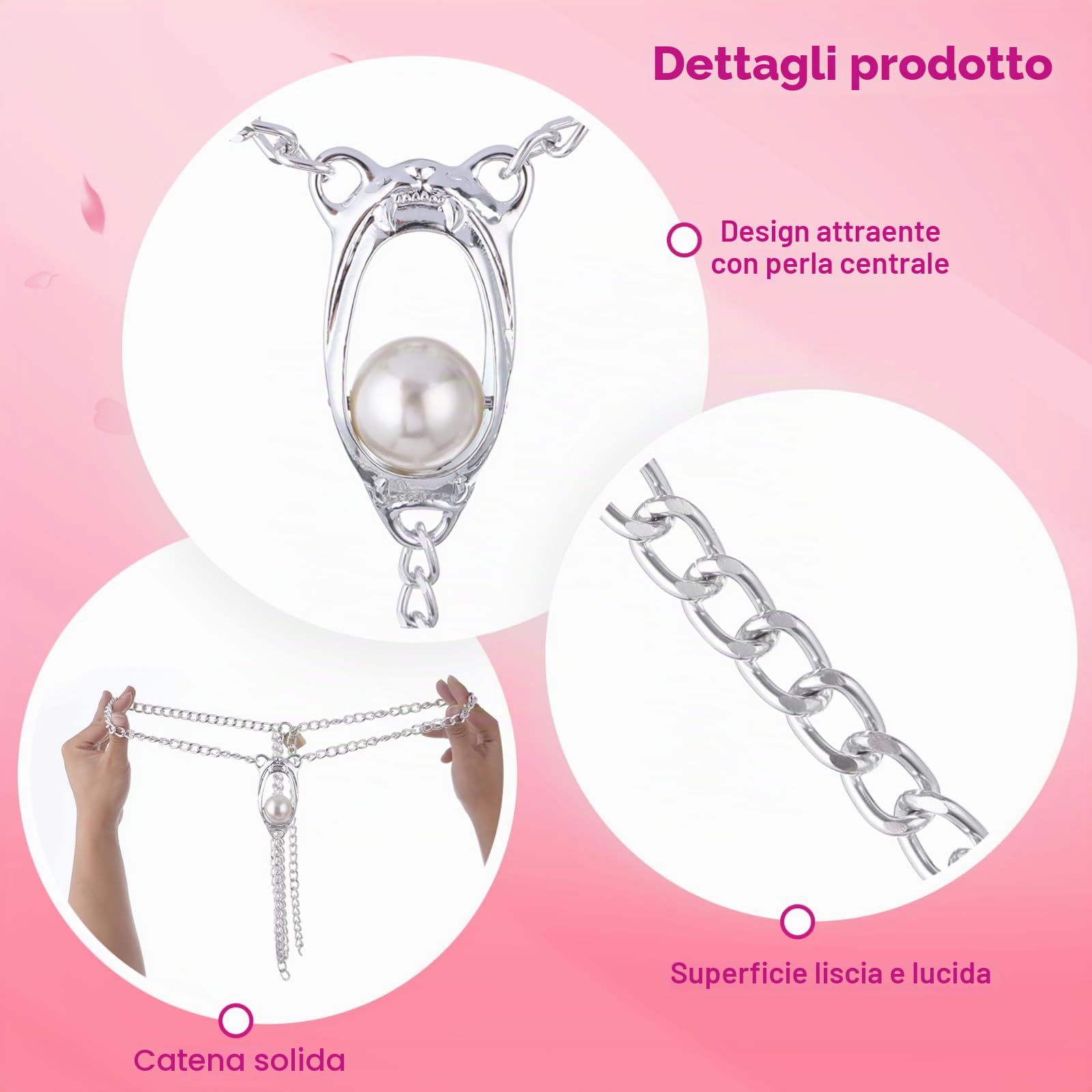 Keuschheitskäfig Per Donne, Chastity Cage Con Lucchetto In Metallo, Grande Stimolatore A Sfera, Astinenza BDSM, Cintura Di Castità Regolabile, Fissaggio Anti‑Sgancio Bondage Sex Toy Per Donna