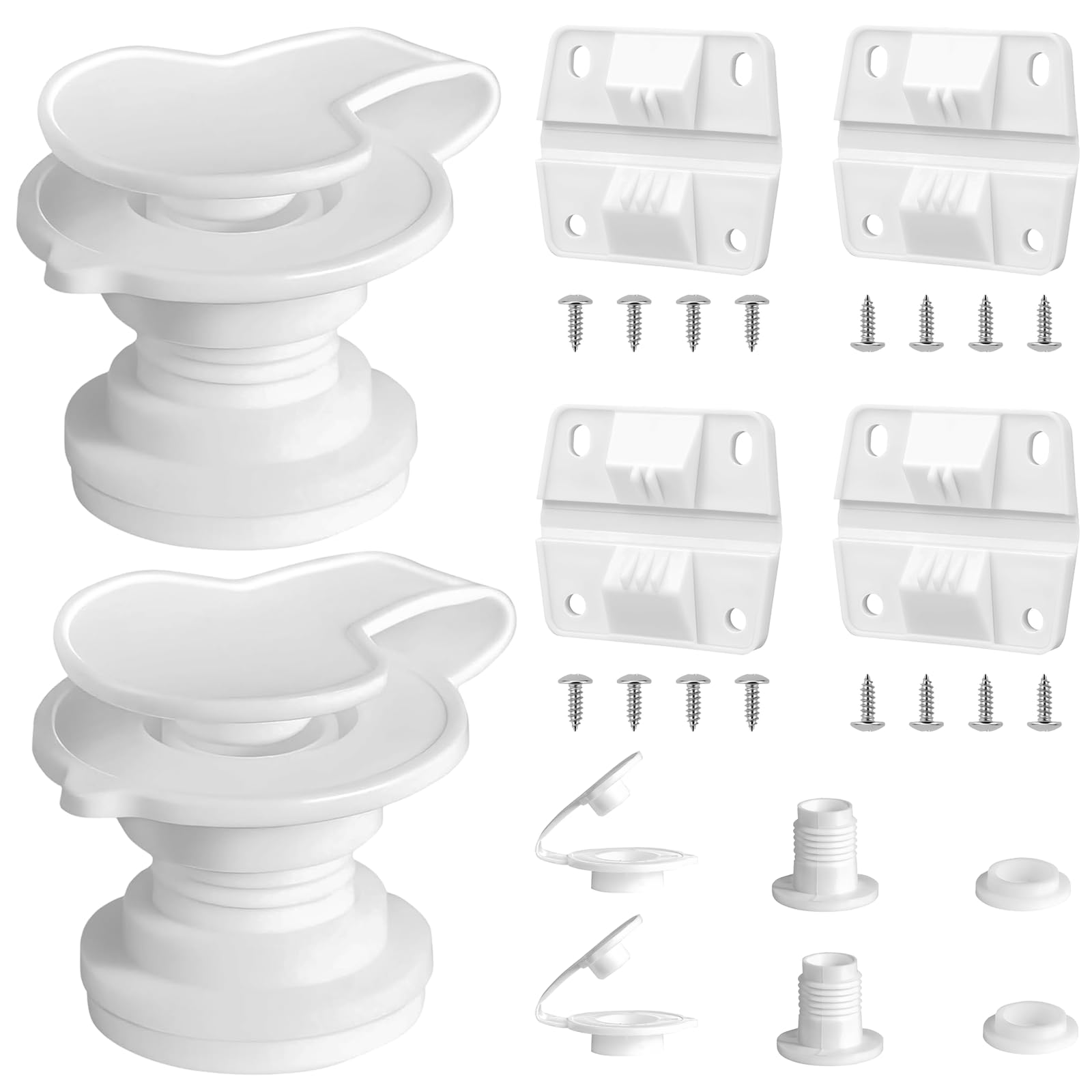 Coleman Cooler Complete Repair Kit - 2 Drain Plug & 4 Hinges