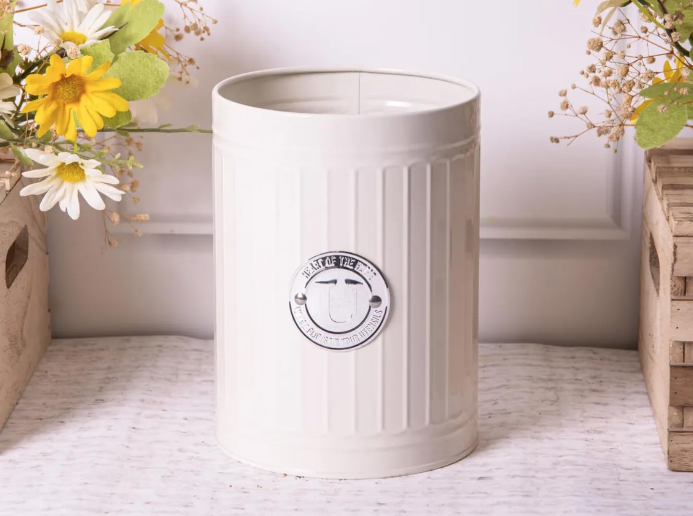 Maria`s Selection Cream Utensil Pot/Utensil Tin