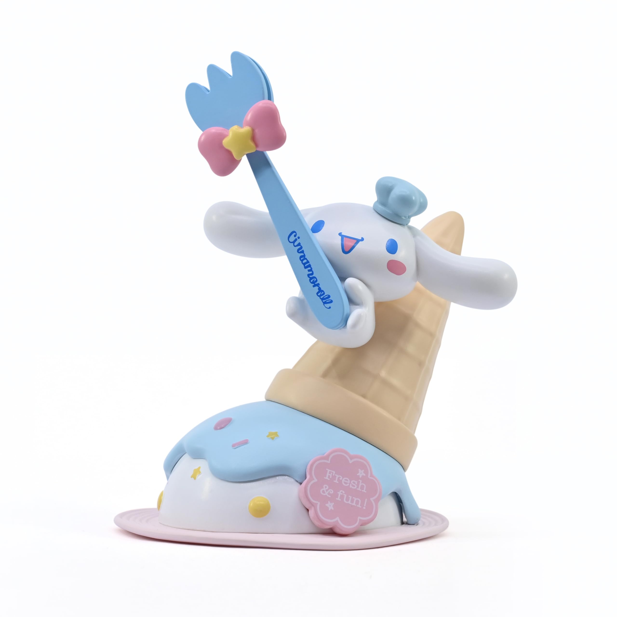 Hello Kitty Memo Stand Party Time Cinnamoroll, Functional Accessory, Designed to Hold Notes/Reminders/Images, Desk or Workspace Display Toy, Party Themed Figures, For Fans All Ages