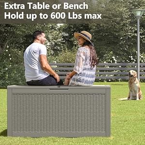 100gallondeckboxlockablerattanoutdoorstorageboxwaterproofoutdoorcontainerforpatiofurniturecushionspillow Urban Country Home Decor 100 gallon deck box lockable rattan outdoor storage box waterproof outdoor container for patio furniture cushions pillow urban country home decor