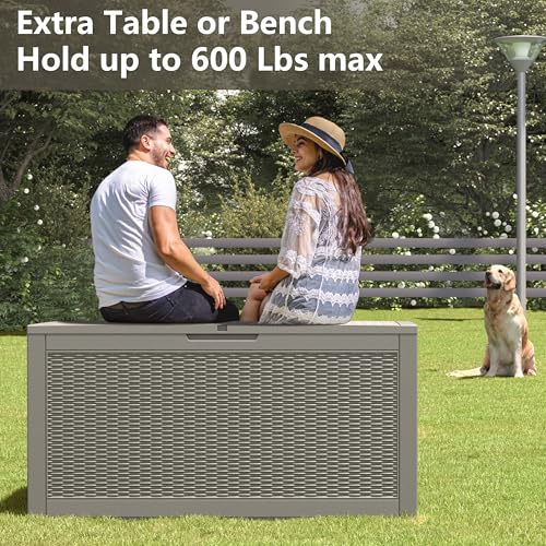 100gallondeckboxlockablerattanoutdoorstorageboxwaterproofoutdoorcontainerforpatiofurniturecushionspillow Urban Country Home Decor 100 gallon deck box lockable rattan outdoor storage box waterproof outdoor container for patio furniture cushions pillow urban country home decor