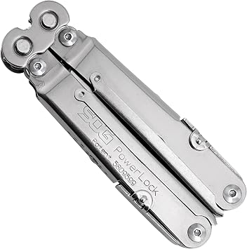 SOG Powerlock Heavy Duty 18 Multitool Pliers with Ballistic Nylon Sheath (Satin)