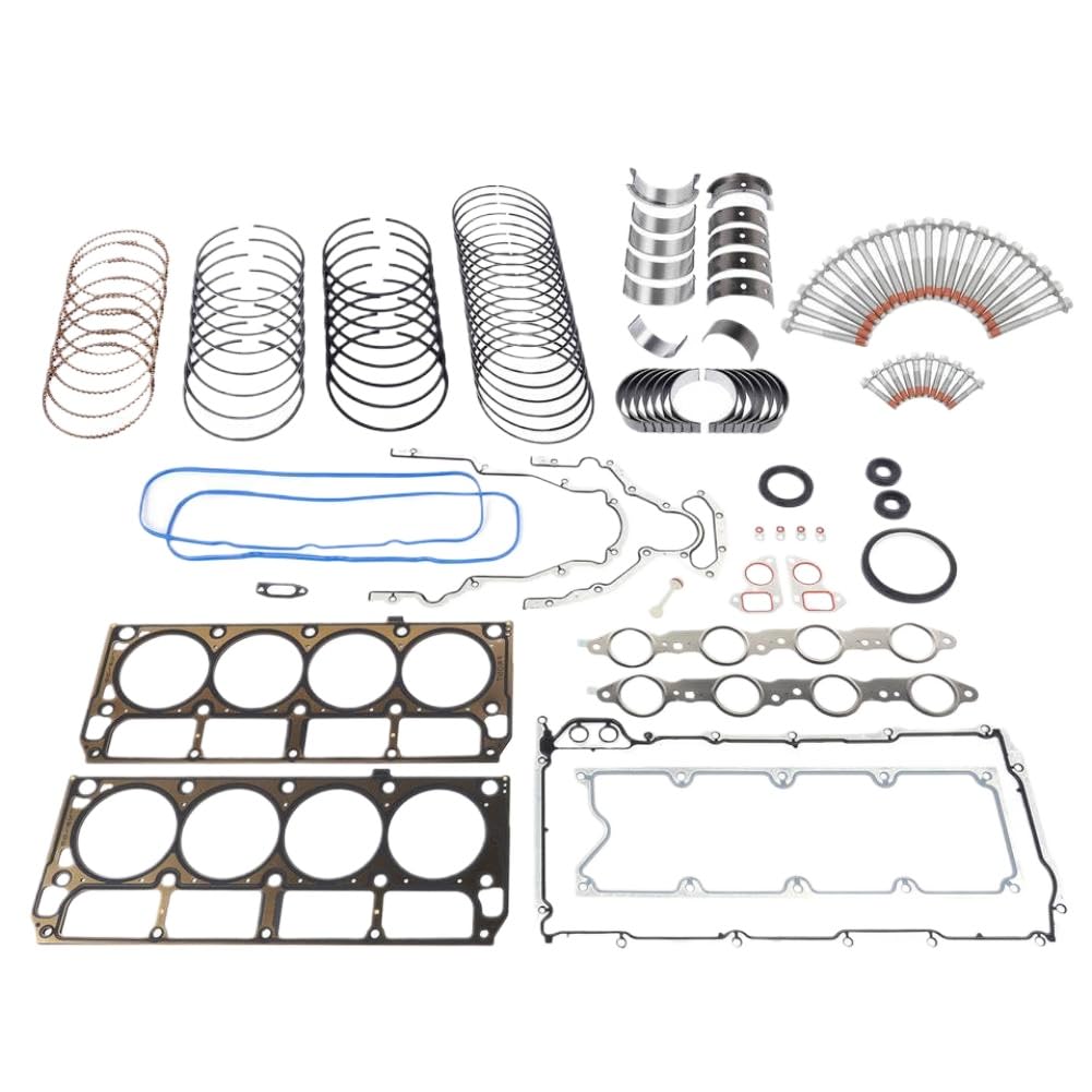 Kit de reconstrucción de motor con perno de junta compatible con Silverado Suburban Sierra Gen III