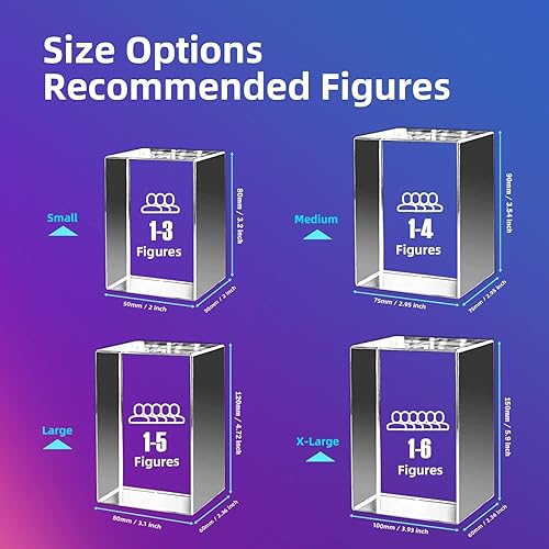 Miniatura 6 de Foto de cristal 3D personalizada con foto 3D grabada en 3D, regalo de imagen grabada con láser 3D con foto para mamá, papá, niños, regalo de Navidad