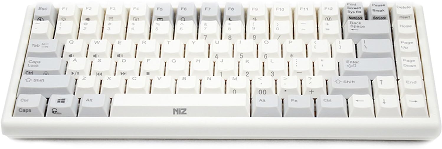 LEANINGTECH NiZ EC84-S Capacitive Keyboard Programmable Multi-media 84 Keys with PBT Keycaps Capacitive Switches for Laptop Desktop, Silent Low Damping Full Anti-ghosting Gaming Keyboard