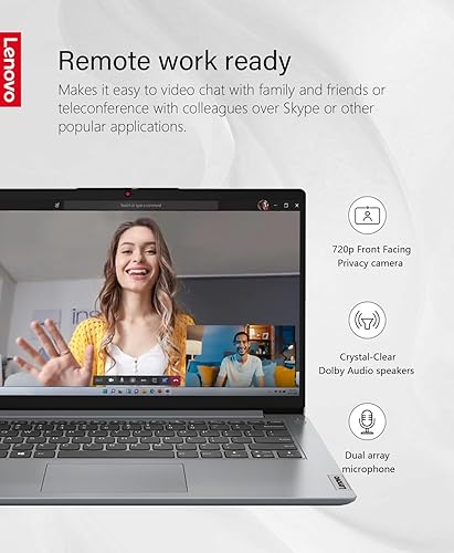 Miniatura 5 de Lenovo IdeaPad 1 14 - Computadora portátil, pantalla HD de 14.0 pulgadas (1366 x 768), Intel Celeron N4020, 4 GB de RAM 640 GB de almacenamiento