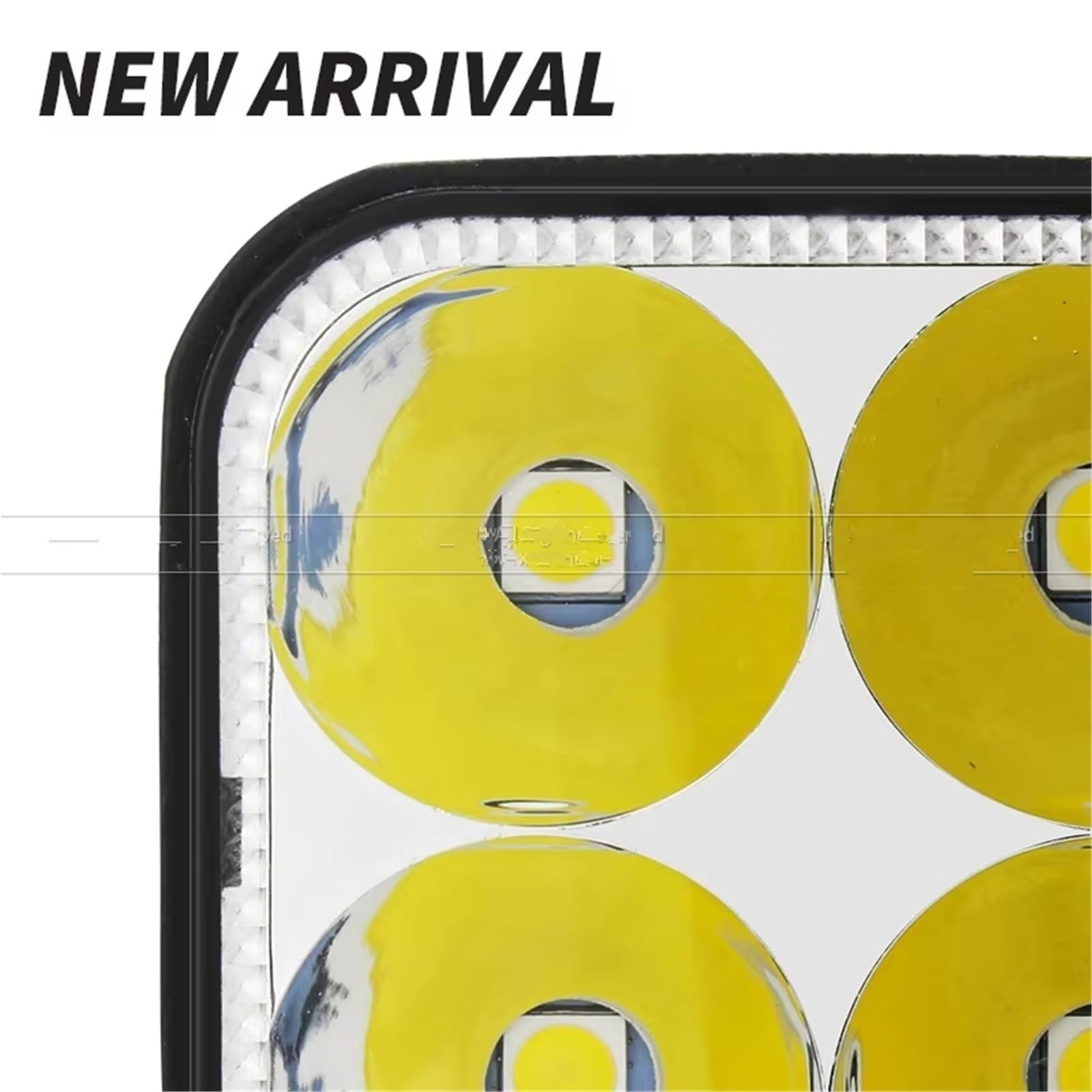 Faro Faro Lavoro Barra LED Auto | Per Camion ATV 4 I 4000LM Fuori Strada 12V 24V Lampada Fendinebbia Automatica Faretto Trattore 4x4(4 Piece)