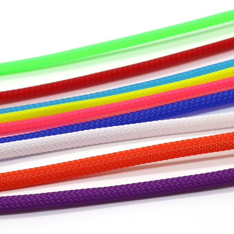 Guaina for cavi espandibile in PET da 4 mm - Alta densità...(Yellow,50M)