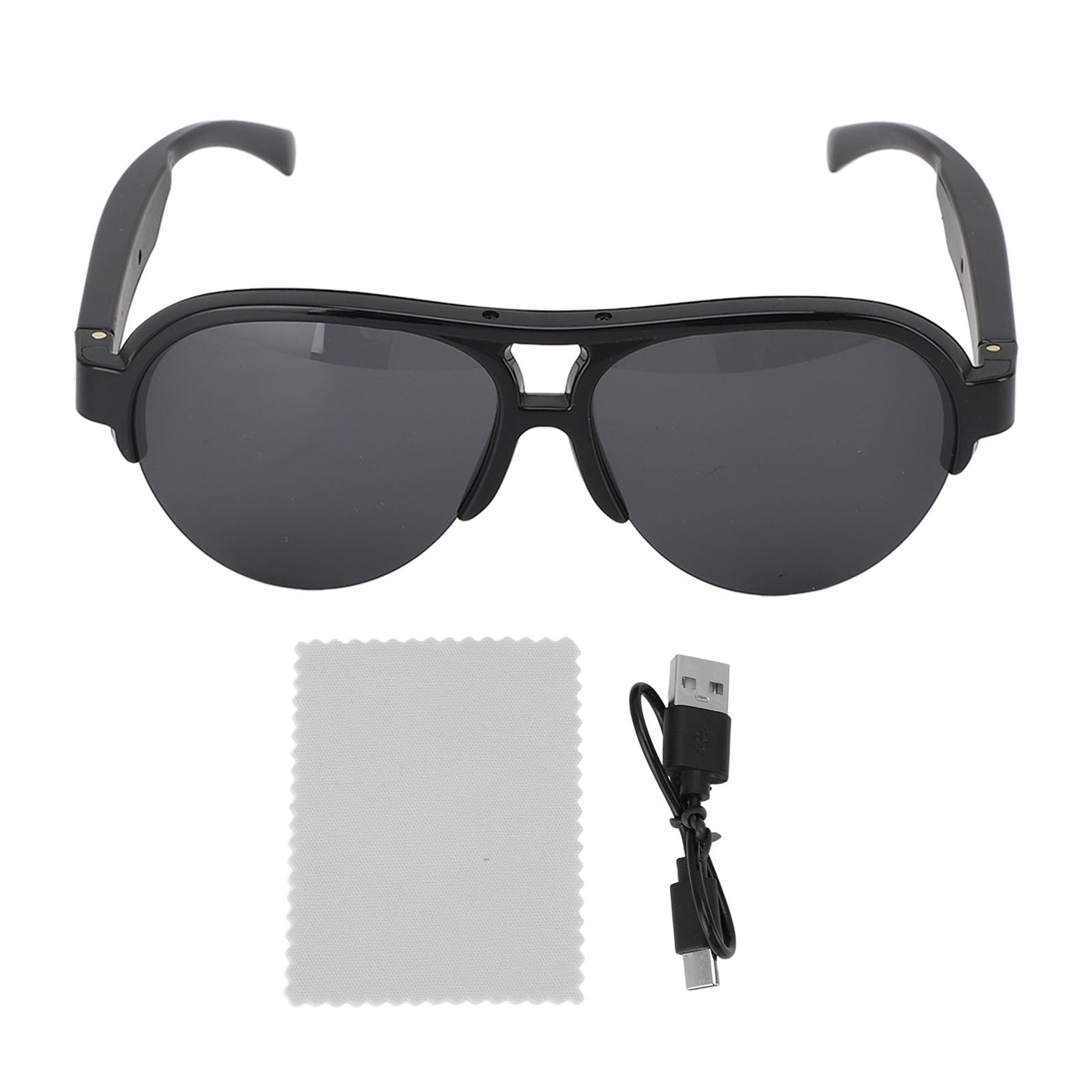 Zyyini Smart BT Sunglasses for Men Women, Open Dual Speakers and HD Mic, Touch Control, 6H Playback, with Magnetic Charging Design, for Outdoor Sport