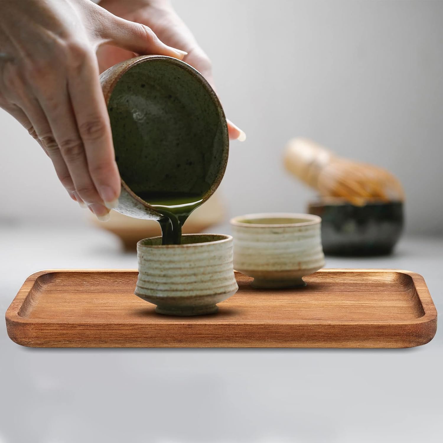 Wood Serving Trays 11.5x4 Inches Serving Platter Tray, Tray Cheese Plate Rectangular Platter for Fruit, Appetizer, Bread,Rectangular Avoid Sliding and Spilling Food (12) - Image 6