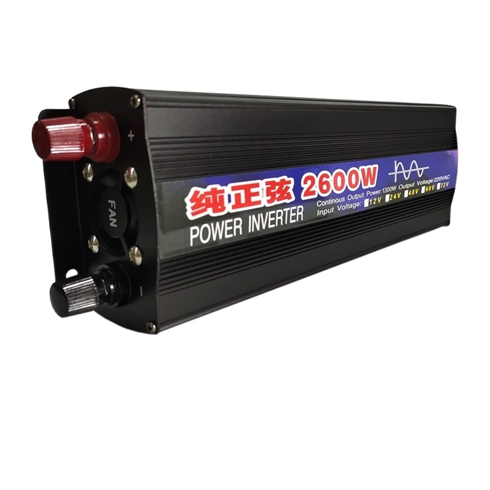 Onduleur pure sinus 12V 220V 1000W pour alimentation voiture et camping-car