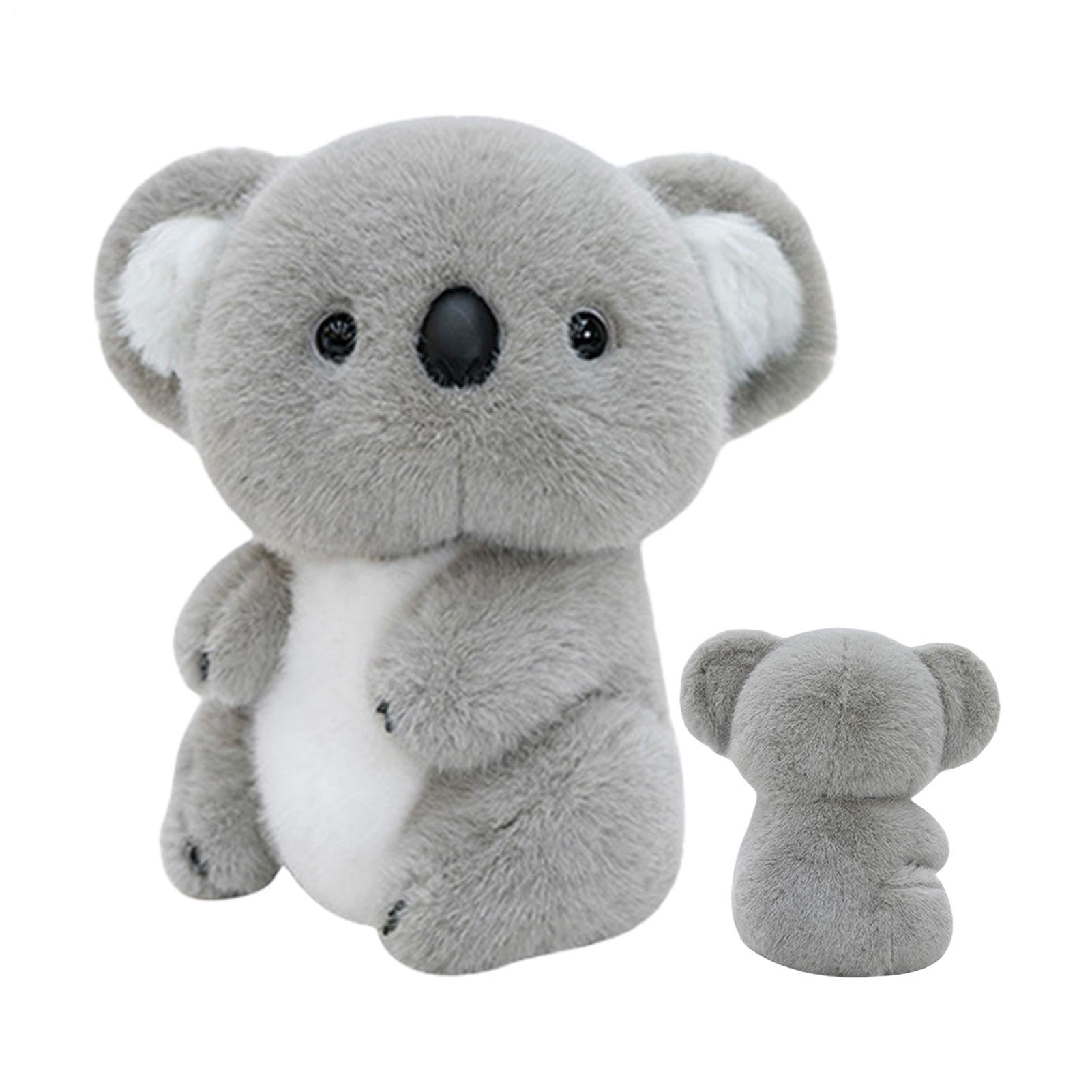 Koala Bear Stuffed Animal, Cute Soothing Toy, Sensory Realistic Doll Companion, 23cm Soft Plush Sleep Comfort Toy for Mommy Kids Adults Home Friends Bedroom Family Decor Gift Use