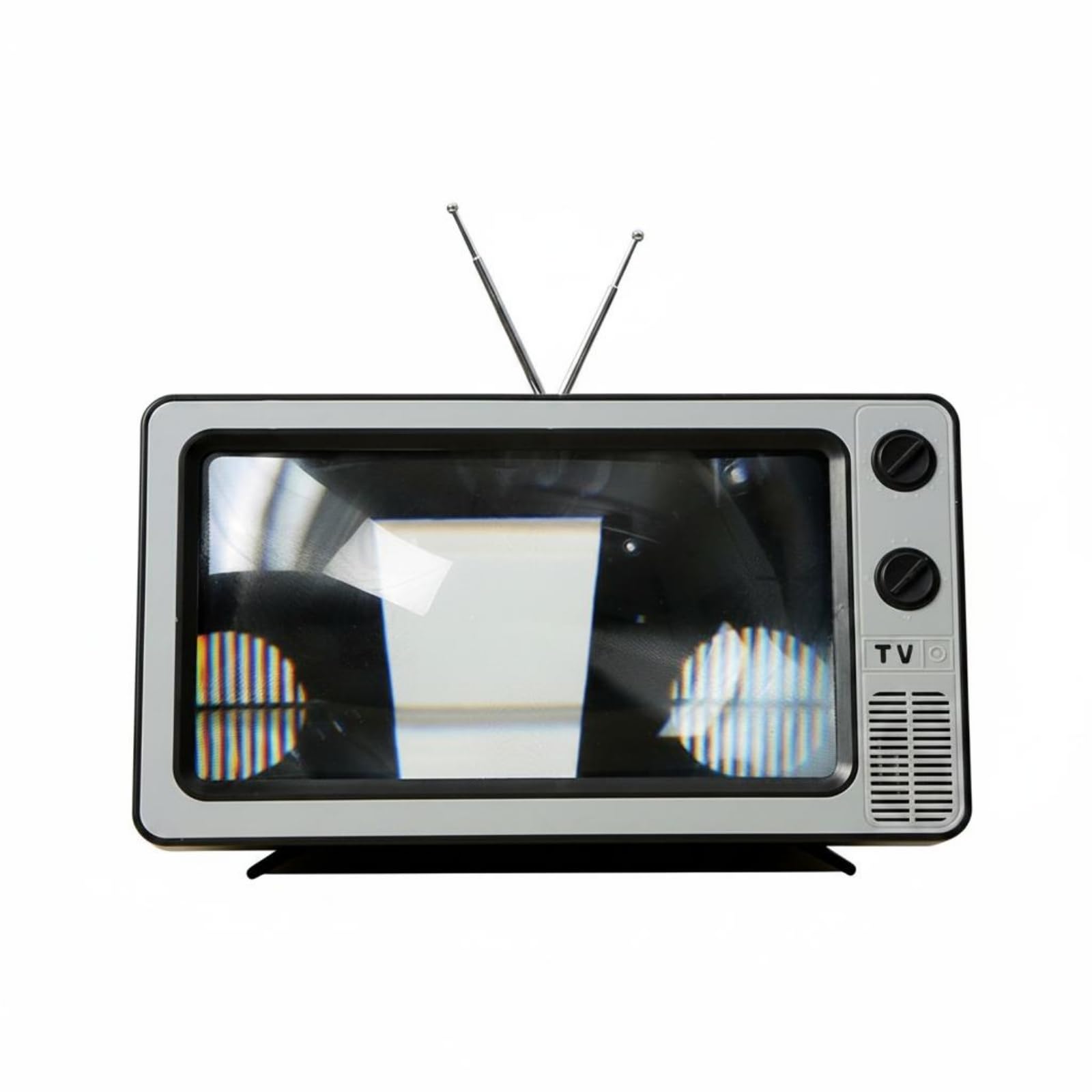 Blue Blue-Light Lens Retro TV Phone Magnifier 2-3x Magnification Vintage TV Screen Enlarger Easy to Use Desktop Phone Screen Amplifier No Power Needed for Students, Desk, Tabletop, Gray 14 Inch-image-32