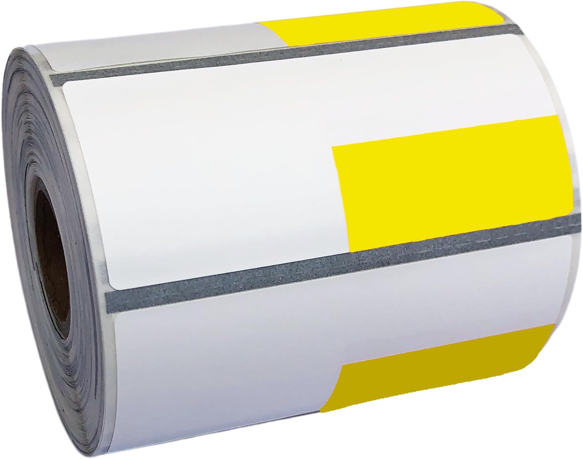 Zebra 2 5/8 x 1 1/8(2.25 x 1.25) inch Direct Thermal Polypropylene Labels 4000D, Yellow(Left Top) Price tag, Direct Thermal Label, 500 Per Roll, 24 Rolls/Box