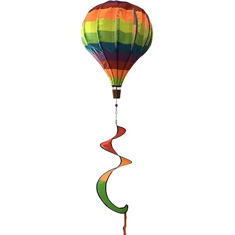Rainbow Deluxe Hot Air Balloon Wind Twister