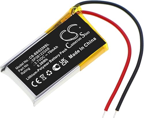 Reemplazo de batería para SSG-2200AR 3D Premium Adulto Gl SSG-2200AR Gafas 3D activas BN81-04794A SG-2200AR Gafas 3D SP381223AB