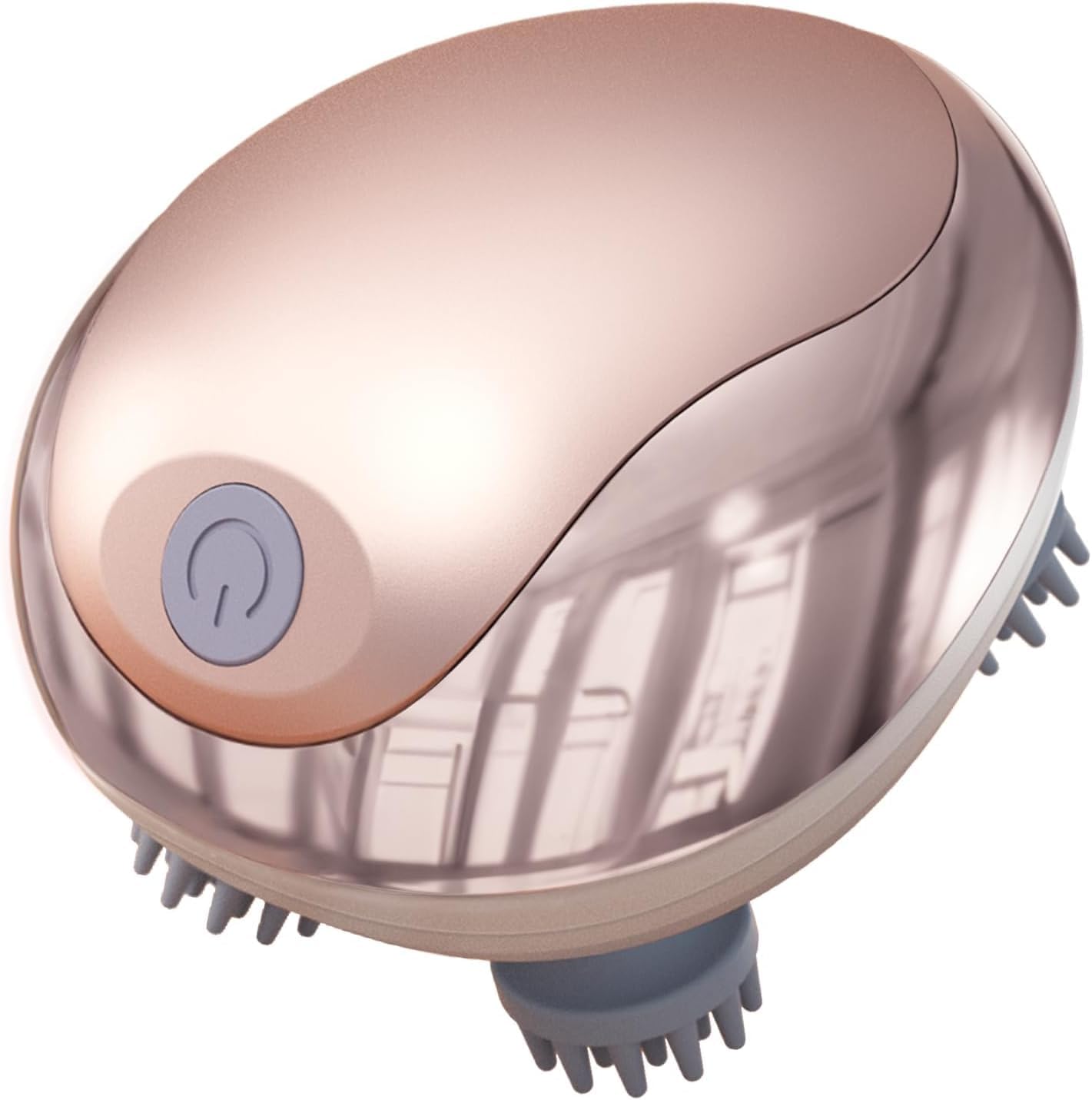 cotsoco Masajeador de cabeza eléctrico, masajeador de cuero cabelludo IPX7 resistente al agua con 4 cabezales de masaje y 3 modos de masaje, para estimular el crecimiento del cabello