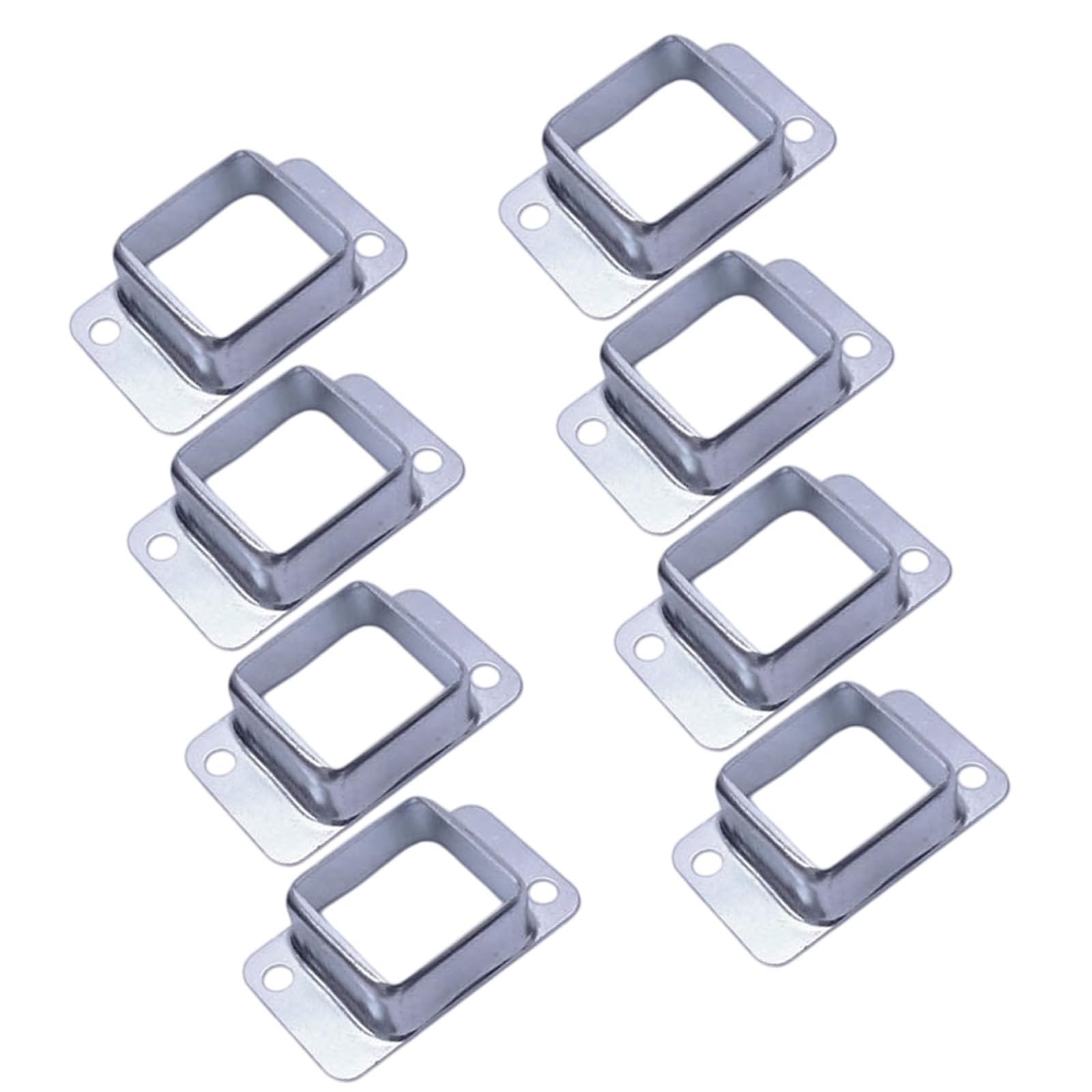 Fence Wall Mount Bracket Replacement Double Flange Square Brackets Deck Fence Wall Mount Rails End Bracket Connector Metal Square Post Flange Base
